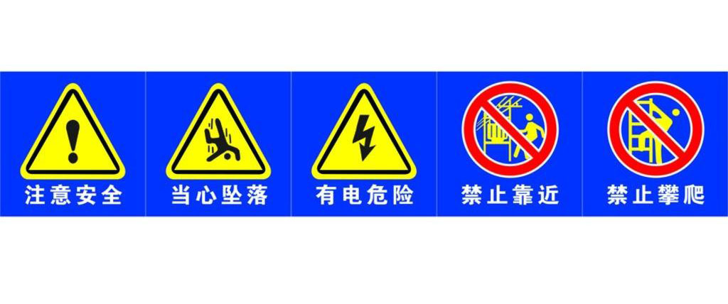 建筑施工現場標識、標牌